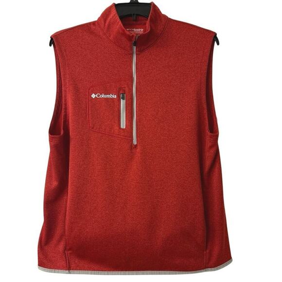 COLUMBIA Omni Wick Explorer Golf Vest Intense Red Size Large - Picture 2 of 9